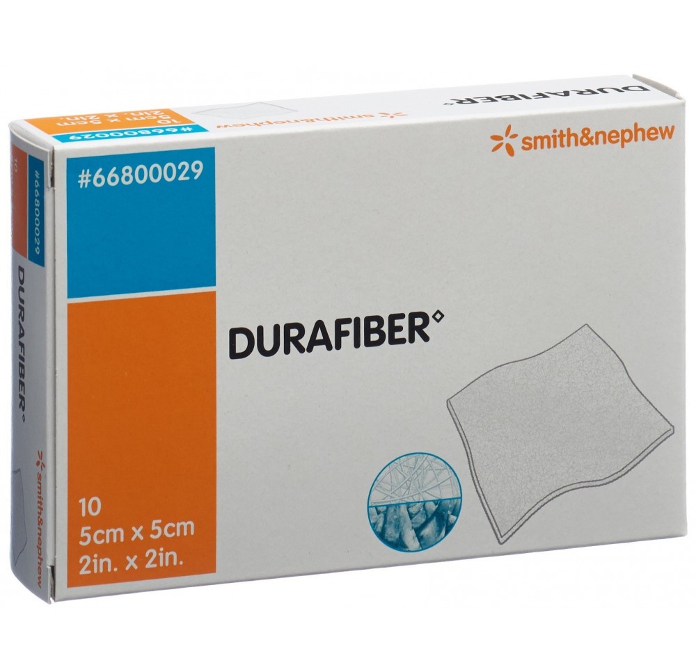 DURAFIBER pansement absorbant 5x5cm stér 10 pce