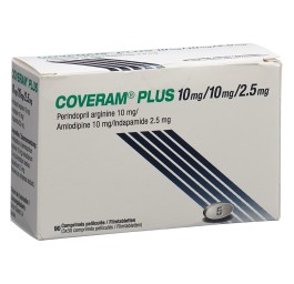 COVERAM plus cpr pell 10/10/2.5mg bte 90 pce