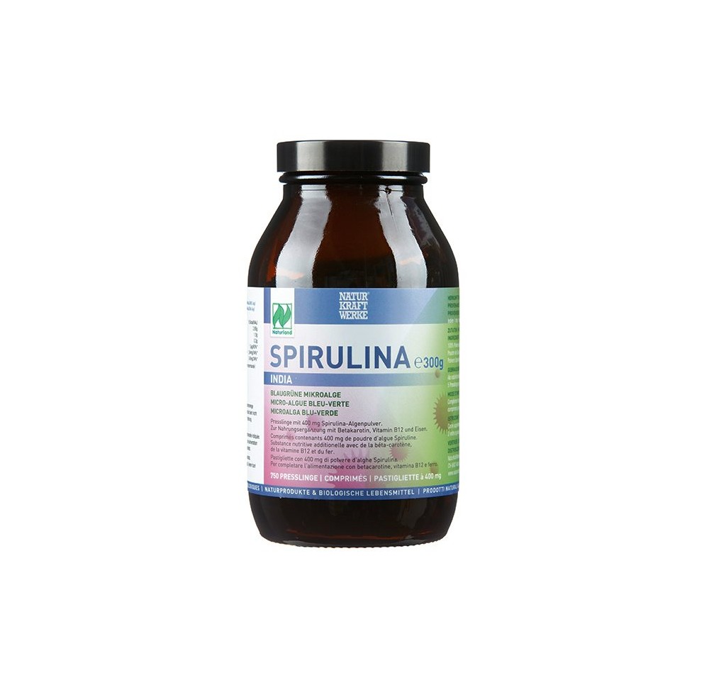 NATURKRAFTWERKE Spirulina India compr bio 750 pce