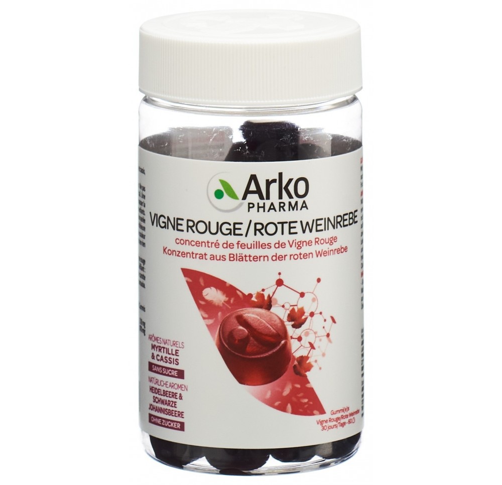 ARKOGUMMIES vigne rouge bte 60 pce