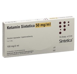 KETAMIN Sintetica sol inj 50 mg/ml 2ml amp 10 pce