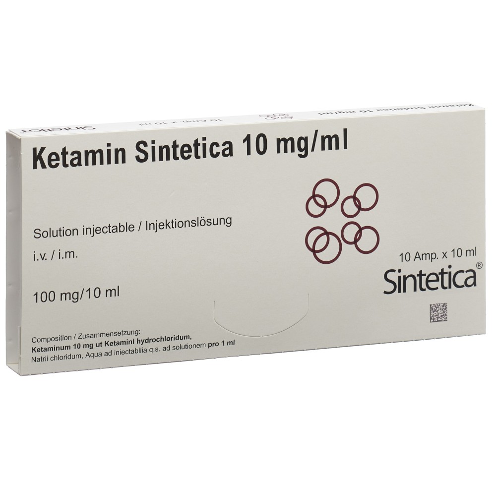 KETAMIN Sintetica sol inj 10 mg/ml 10ml amp 10 pce KETAMIN Sintetica sol inj 10 mg/ml 10ml amp 10 pce