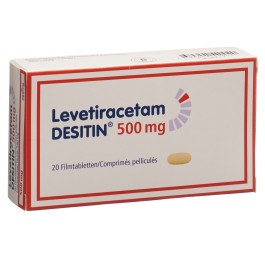 LEVETIRACETAM DESITIN cpr pell 500 mg 20 pce