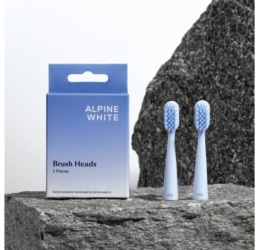 ALPINE WHITE Brush Heads 2 pce