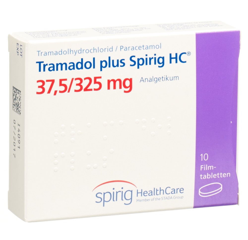 TRAMADOL PLUS Spirig HC 37.5/325mg 10 pce