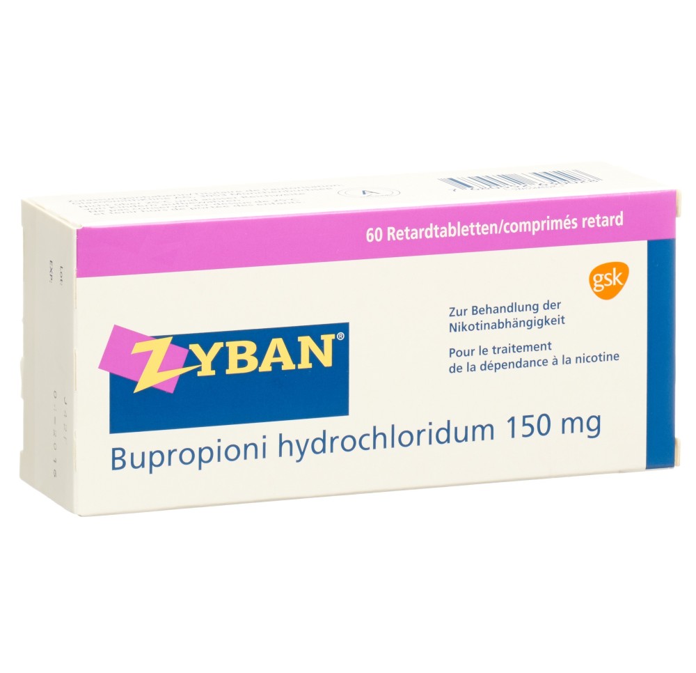 ZYBAN cpr ret 150 mg 60 pce ZYBAN cpr ret 150 mg 60 pce
