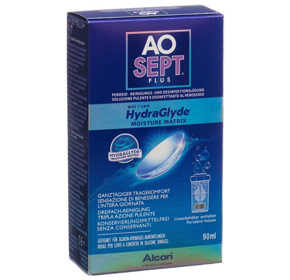 AOSEPT PLUS liq avec HydraGlyde 90 ml