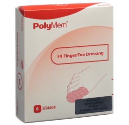 POLYMEM Finger/Toe Dressing XL 6 pce