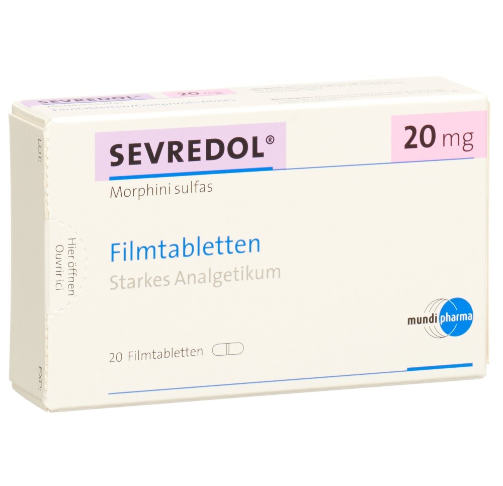 SEVREDOL cpr pell 20 mg 20 pce SEVREDOL cpr pell 20 mg 20 pce
