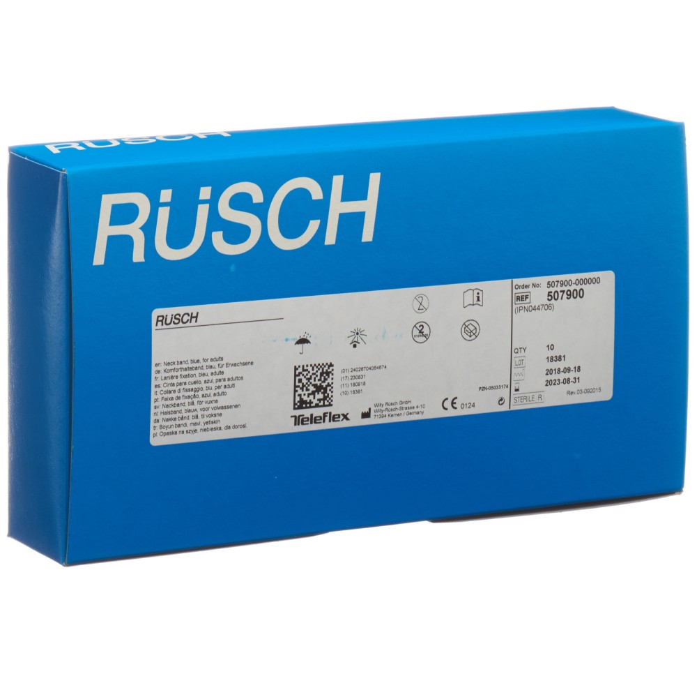 RÜSCH lanière fixation confort 44cm stérile 10 pce