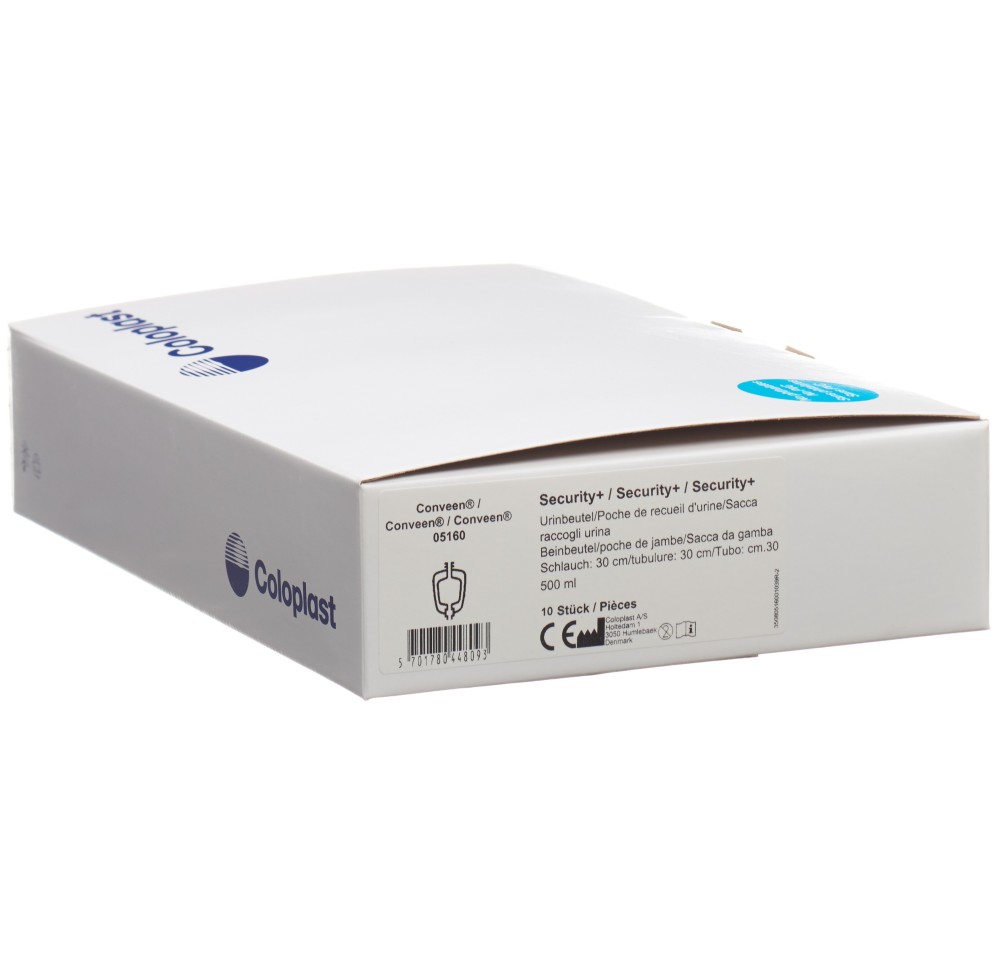 CONVEEN SP poche jambe 500ml 30cm anti ref 10 pce