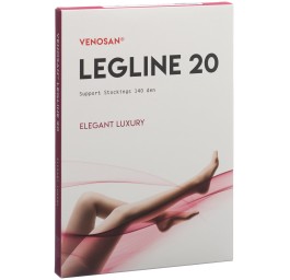 VENOSAN LEGLINE 20 a-d L black 1 paire