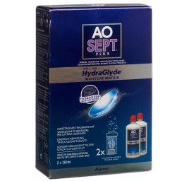 AOSEPT PLUS avec HydraGlyde 2 x 360 ml