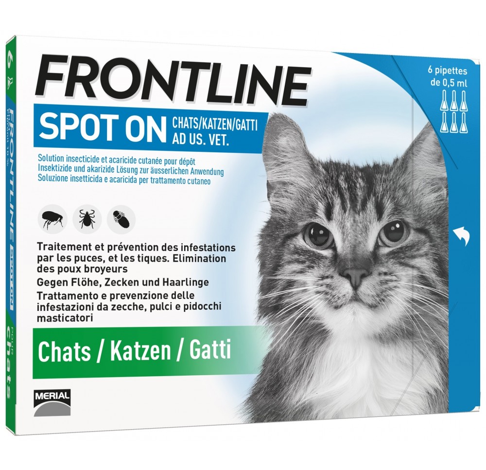 FRONTLINE spot on chat liste D 6 x 0.5 ml