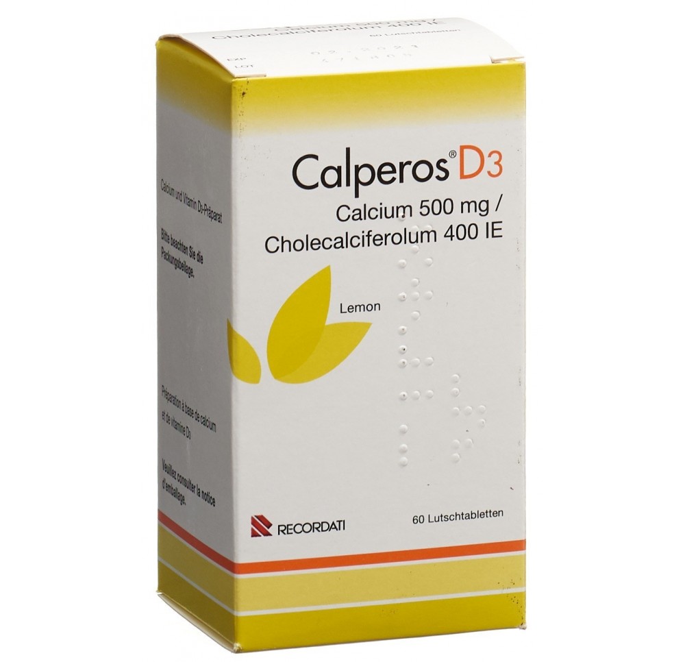 CALPEROS D3 cpr sucer lemon bte 60 pce