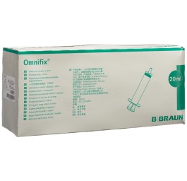 OMNIFIX seringue 20ml luer lock sans latex 100 pce