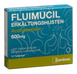 FLUIMUCIL toux grasse cpr 600 mg 12 pce