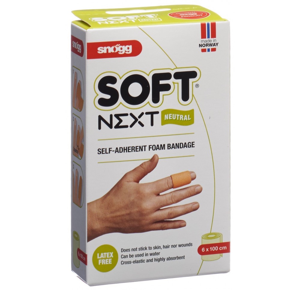 SNÖGG Soft Next pansement 6cmx1m nature