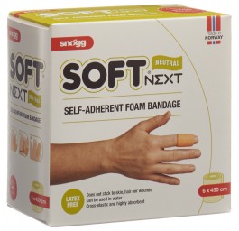 SNÖGG Soft Next pansement 6cmx4.5m nature