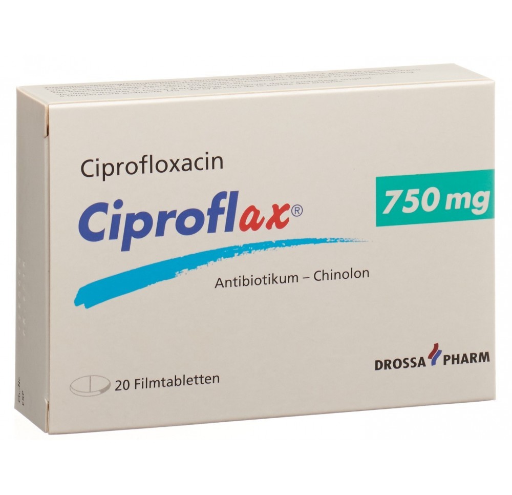 CIPROFLAX cpr pell 750 mg 20 pce