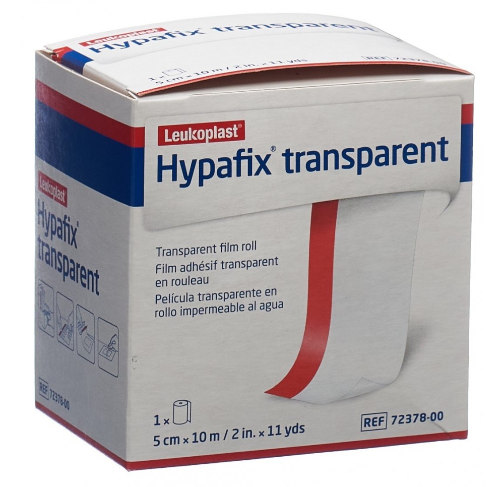 HYPAFIX transparent 5cmx10m non stérile rouleau