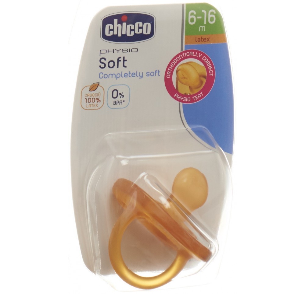 CHICCO sucette physio caout gommotto 6-16m med