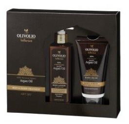 OLIVOLIO Coffret cadeau huile argan lot creme main