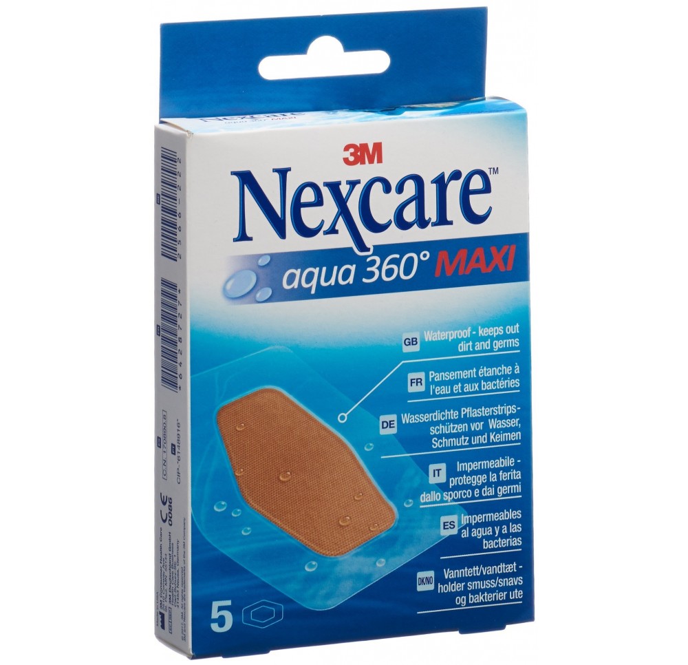 3M NEXCARE pansements Aqua 360 MAXI 59x88mm 5 pce