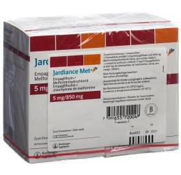 JARDIANCE MET cpr pell 5/850mg 2 x 90 pce