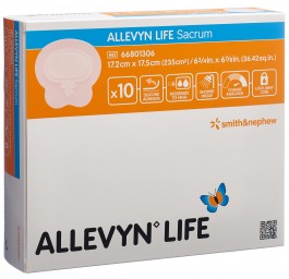 ALLEVYN LIFE SACRUM pans plaie 17.2x17.5cm 10 pce