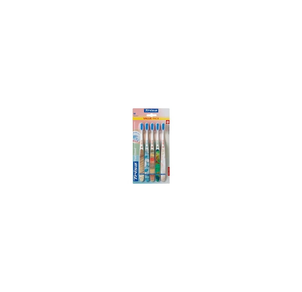 TRISA Feelgood brosse à dents medium 5 pce