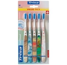 TRISA Feelgood brosse à dents medium 5 pce