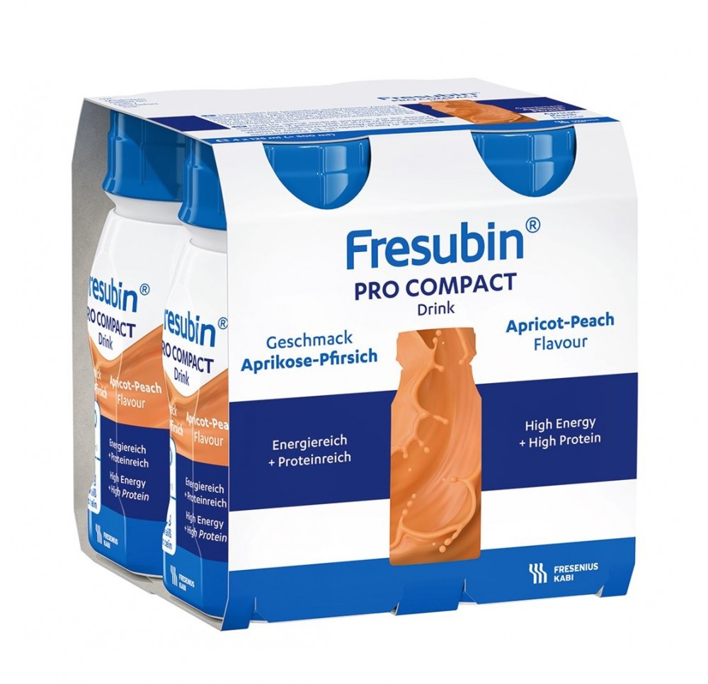 FRESUBIN Pro Compact apricot-pêche 4 x 125 ml