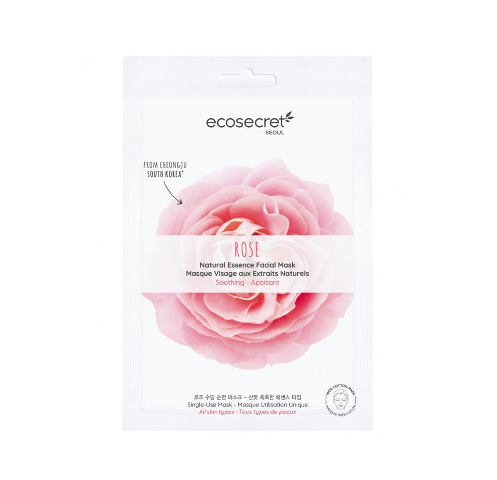 ECOSECRET masque visage apaisant rose 20 ml