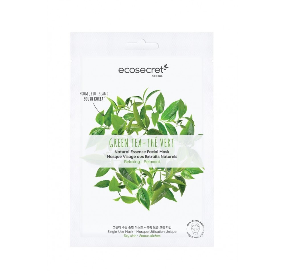 ECOSECRET masque visage relaxant thé vert 20 ml