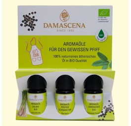 DAMASCENA coff arômes la touche fina bio 3 x 5 ml