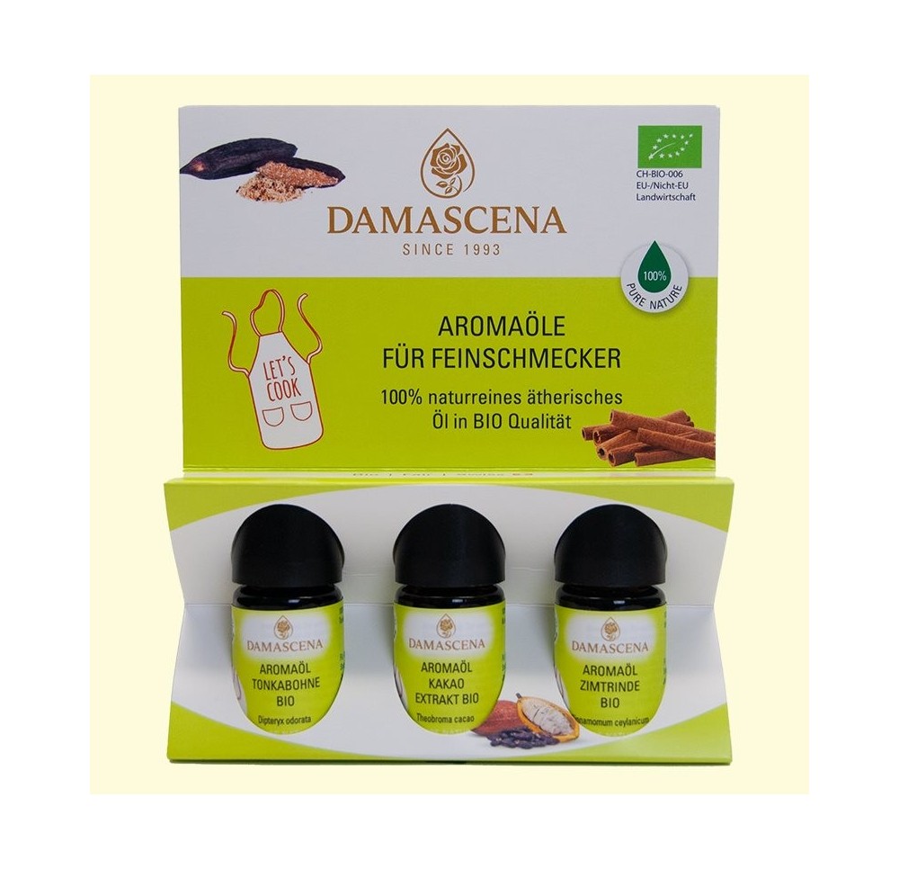 DAMASCENA coff arômes les gourmands bio 3 x 5 ml