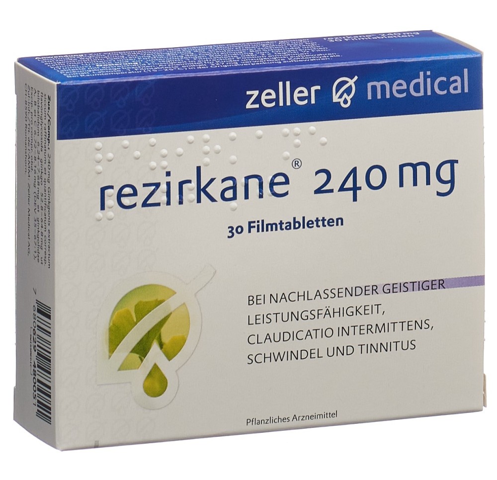 REZIRKANE cpr pell 240 mg 30 pce REZIRKANE cpr pell 240 mg 30 pce