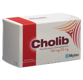CHOLIB cpr pell 145mg/20mg 90 pce