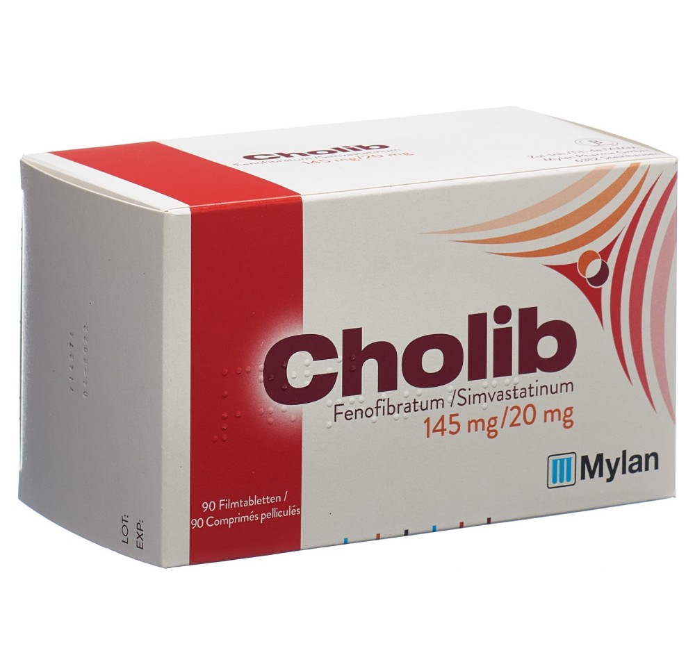 CHOLIB cpr pell 145mg/20mg 90 pce CHOLIB cpr pell 145mg/20mg 90 pce