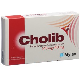 CHOLIB cpr pell 145mg/40mg 30 pce