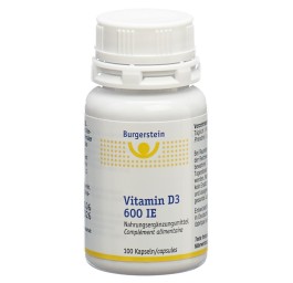 BURGERSTEIN Vitamin D3 caps 600 UI 100 pce