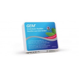 GEM pastilles aux trois herbes s sucre bte 36 pce