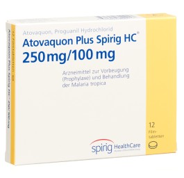 ATOVAQUONE PLUS Spirig HC cpr pell 250/100 12 pce