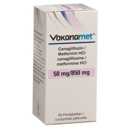 VOKANAMET cpr pell 50/850 mg bte 60 pce