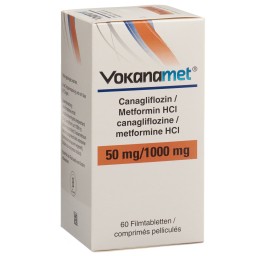 VOKANAMET cpr pell 50/1000 mg bte 60 pce