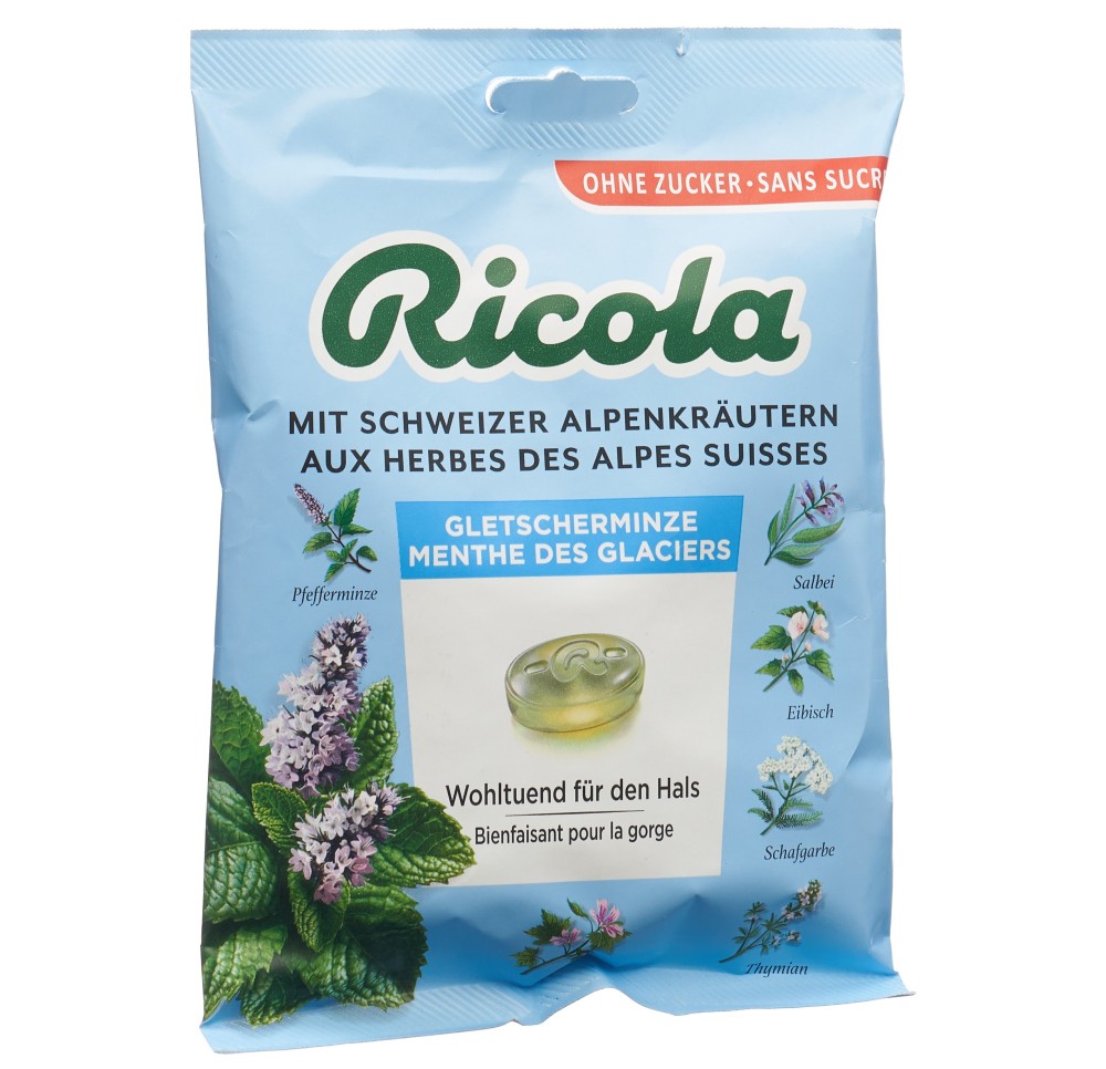 RICOLA menthe glaciers bonb ss av stev sach 125 g
