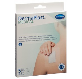 DERMAPLAST Medical pansem transpar 10x9cm 5 pce