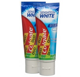 COLGATE Sensation White dentifrice duo 2 x 75 ml