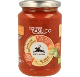 ALCE NERO tomates sauce avec basilic verre 350 g